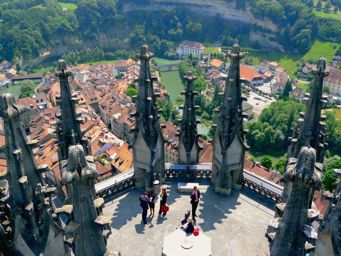 Friburgo desde lo alto de la Catedral de San Nicolás. Autor: Julian Brenan