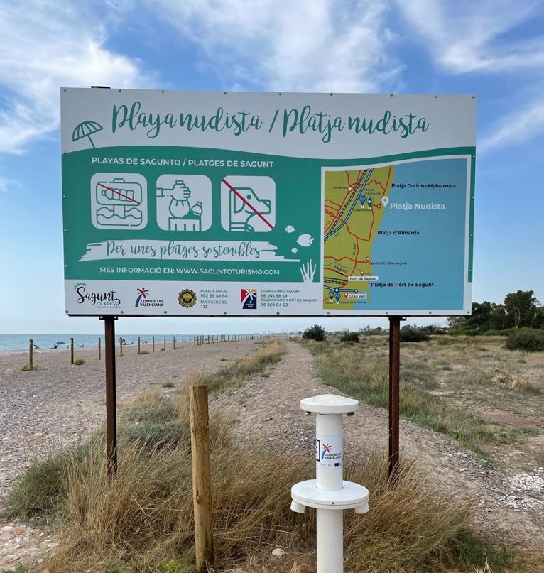 Playa nudista de Sagunto